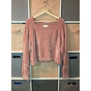 Blush Cropped Sweater